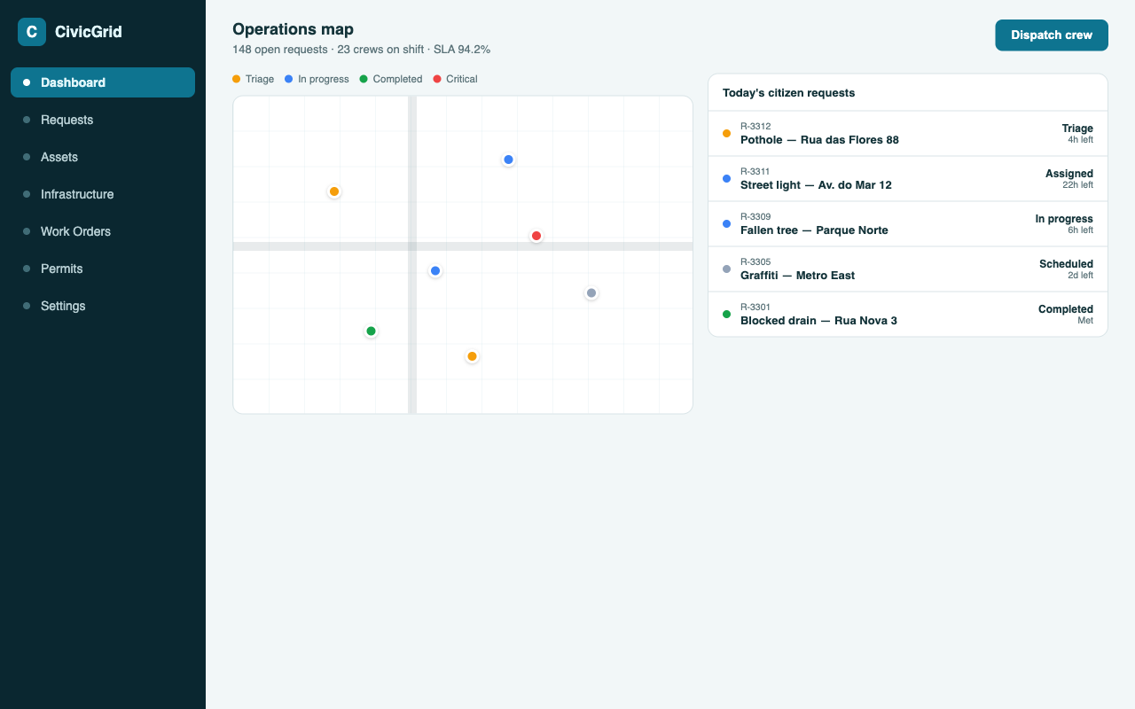 CivicGrid app preview