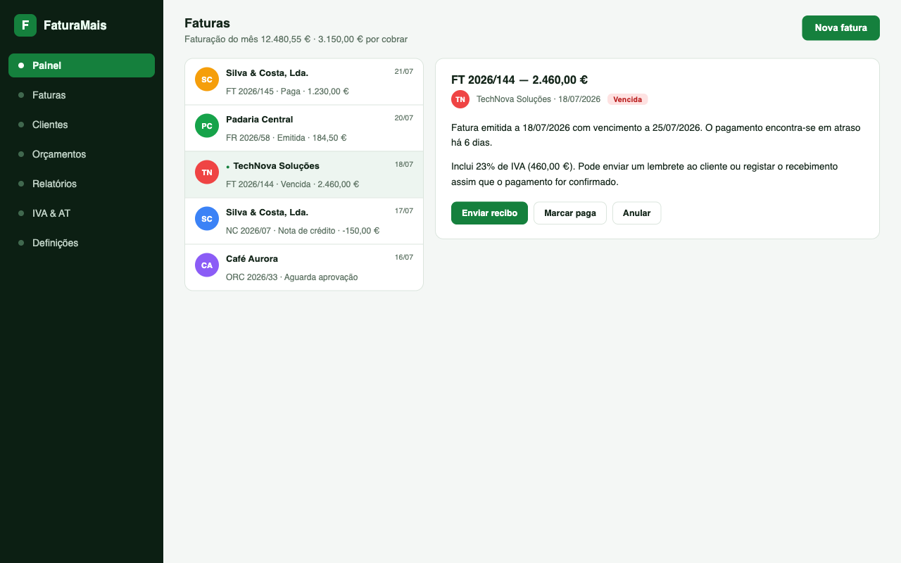 FaturaMais app preview