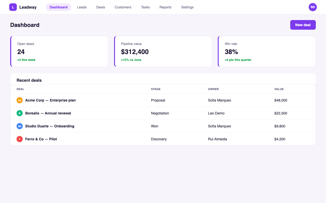 Leadway app preview